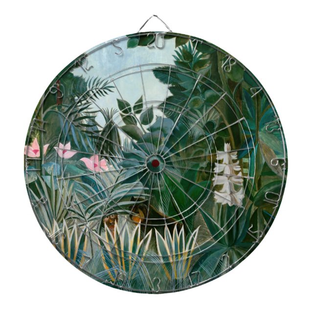 Henri Rousseau - The Equatorial Jungle Dart Board (Front)