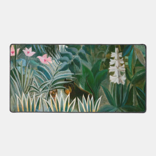 Henri Rousseau - The Equatorial Jungle Desk Mat