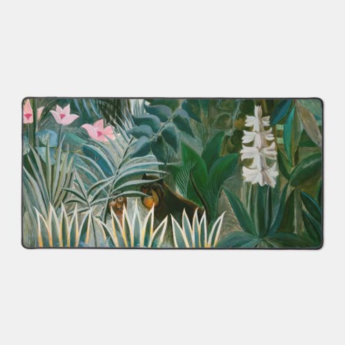 Henri Rousseau _ The Equatorial Jungle Desk Mat