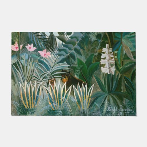 Henri Rousseau _ The Equatorial Jungle Doormat