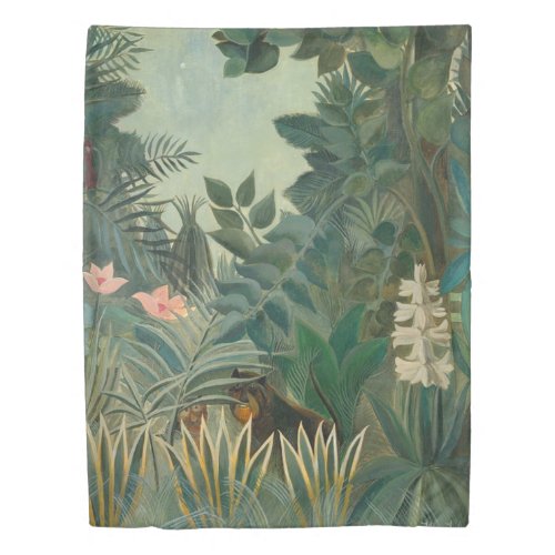 Henri Rousseau The Equatorial Jungle Duvet Cover