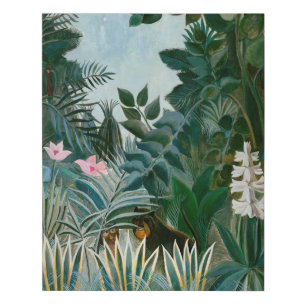 Henri Rousseau - The Equatorial Jungle Faux Canvas Print