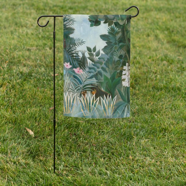 Henri Rousseau - The Equatorial Jungle Garden Flag (In SItu)