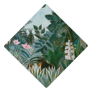 Henri Rousseau - The Equatorial Jungle Graduation Cap Topper