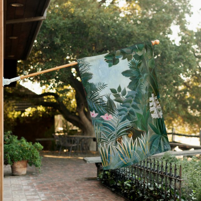 Henri Rousseau - The Equatorial Jungle House Flag (In SItu)