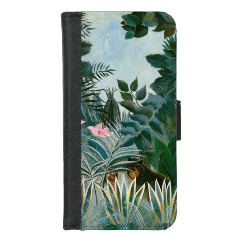 Henri Rousseau _ The Equatorial Jungle iPhone 87 Wallet Case