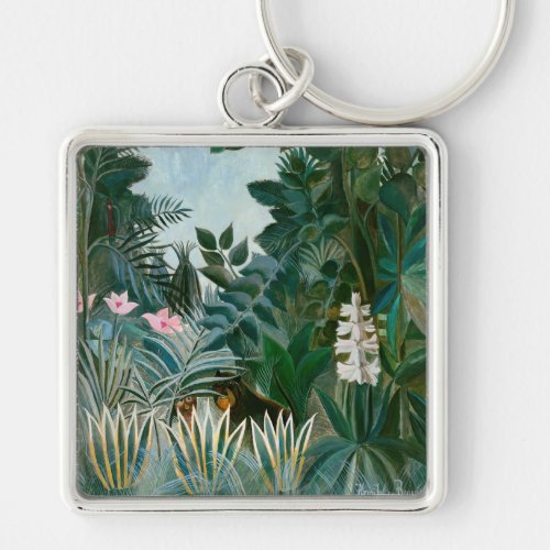 Henri Rousseau _ The Equatorial Jungle Keychain