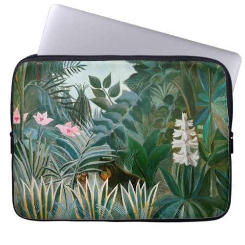 Henri Rousseau _ The Equatorial Jungle Laptop Sleeve