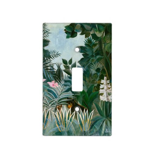 Henri Rousseau _ The Equatorial Jungle Light Switch Cover