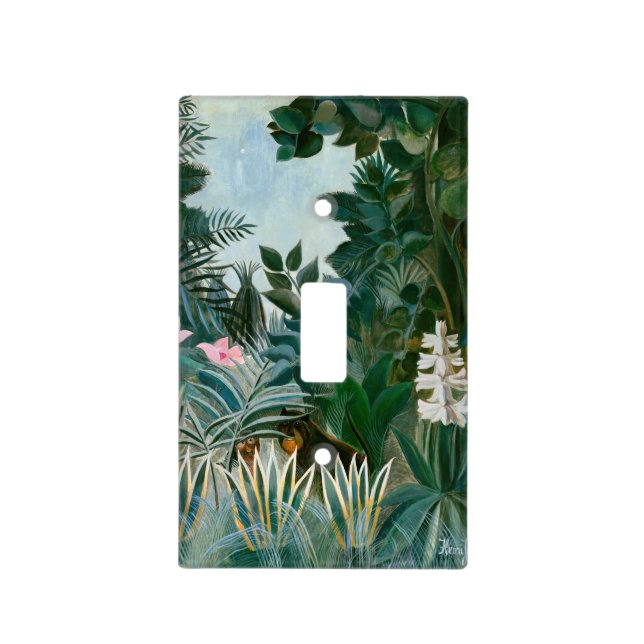 Henri Rousseau - The Equatorial Jungle Light Switch Cover (Front)