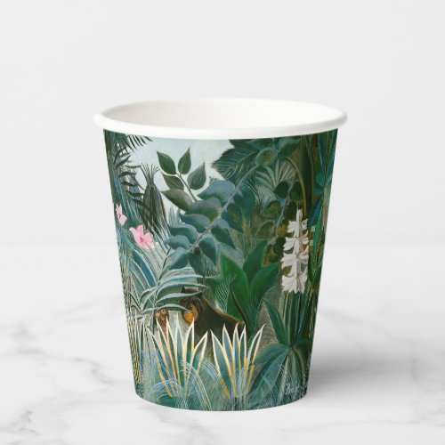 Henri Rousseau _ The Equatorial Jungle Paper Cups