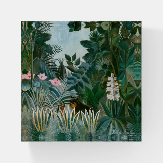Henri Rousseau - The Equatorial Jungle Paperweight (Front)