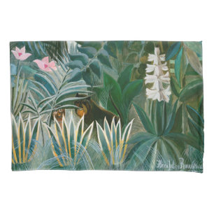 Henri Rousseau - The Equatorial Jungle Pillow Case