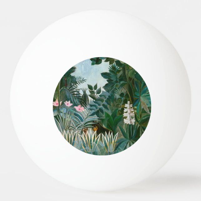 Henri Rousseau - The Equatorial Jungle Ping Pong Ball (Front)