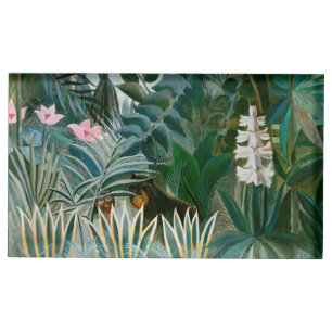 Henri Rousseau - The Equatorial Jungle Place Card Holder