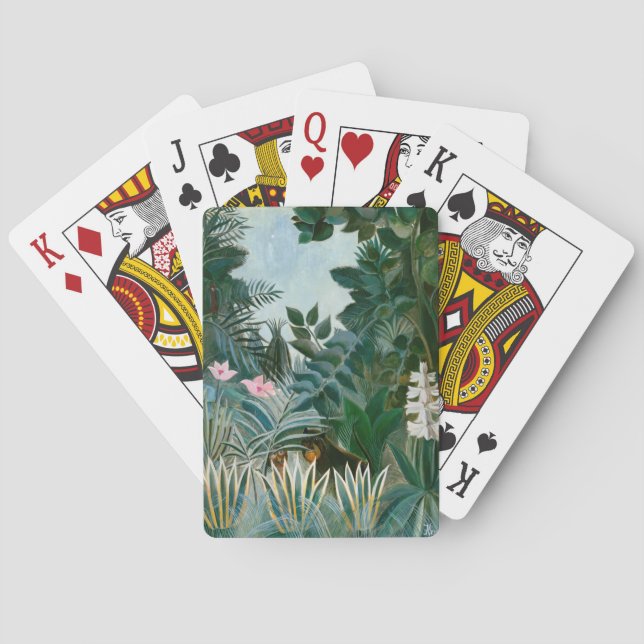 Henri Rousseau - The Equatorial Jungle Poker Cards (Back)