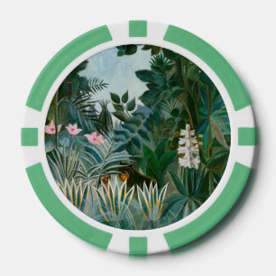 Henri Rousseau - The Equatorial Jungle Poker Chips