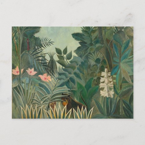 Henri Rousseau The Equatorial Jungle Postcard