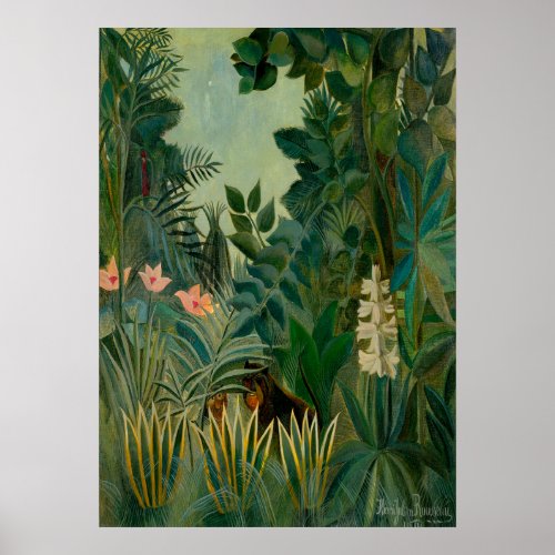 Henri Rousseau _ The Equatorial Jungle Poster