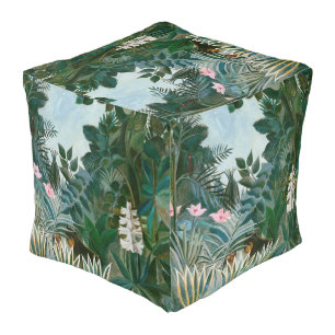 Henri Rousseau - The Equatorial Jungle Pouf