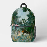 Henri Rousseau - The Equatorial Jungle Printed Backpack