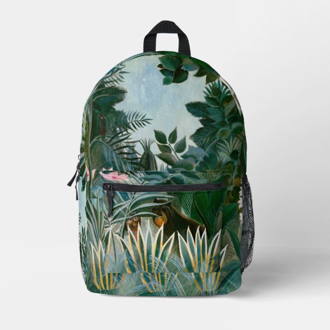 Henri Rousseau - The Equatorial Jungle Printed Backpack (Front)