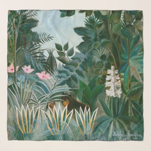 Henri Rousseau _ The Equatorial Jungle Scarf