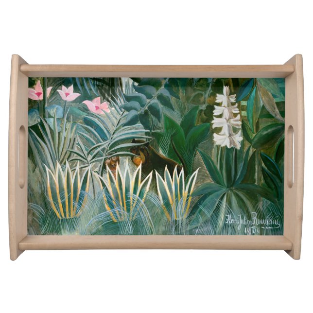 Henri Rousseau - The Equatorial Jungle Serving Tray (Front)