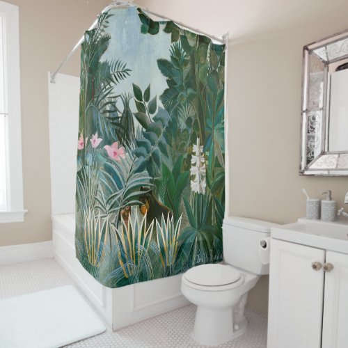 Henri Rousseau _ The Equatorial Jungle Shower Curtain