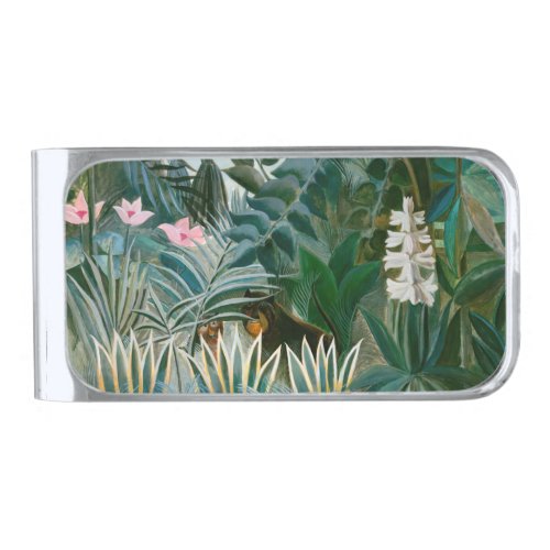 Henri Rousseau _ The Equatorial Jungle Silver Finish Money Clip