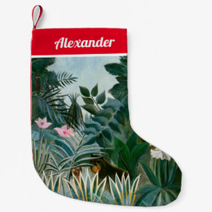 Henri Rousseau - The Equatorial Jungle Small Christmas Stocking