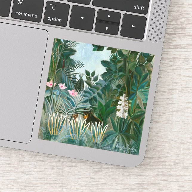 Henri Rousseau - The Equatorial Jungle Sticker (Detail)