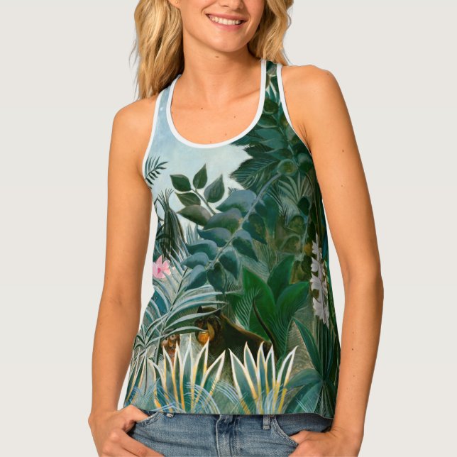Henri Rousseau - The Equatorial Jungle Tank Top (Front)