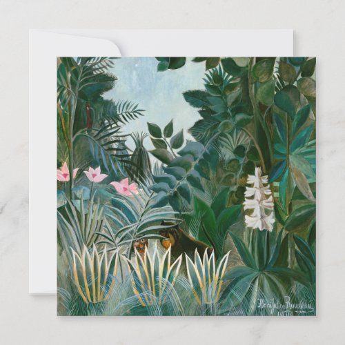 Henri Rousseau _ The Equatorial Jungle Thank You Card