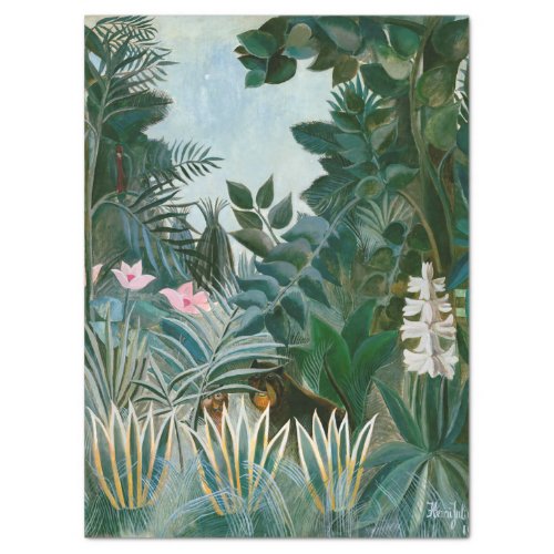 Henri Rousseau _ The Equatorial Jungle Tissue Paper