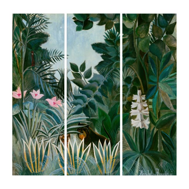 Henri Rousseau - The Equatorial Jungle Triptych (Front)