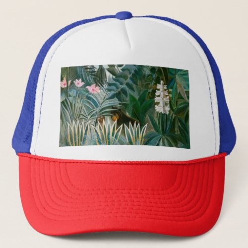Henri Rousseau _ The Equatorial Jungle Trucker Hat
