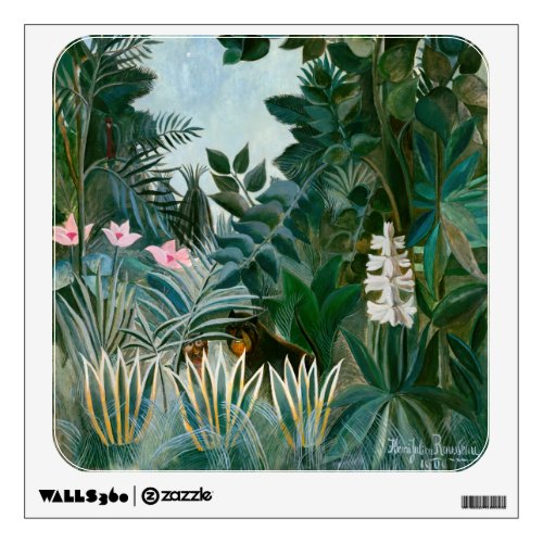 Henri Rousseau _ The Equatorial Jungle Wall Decal