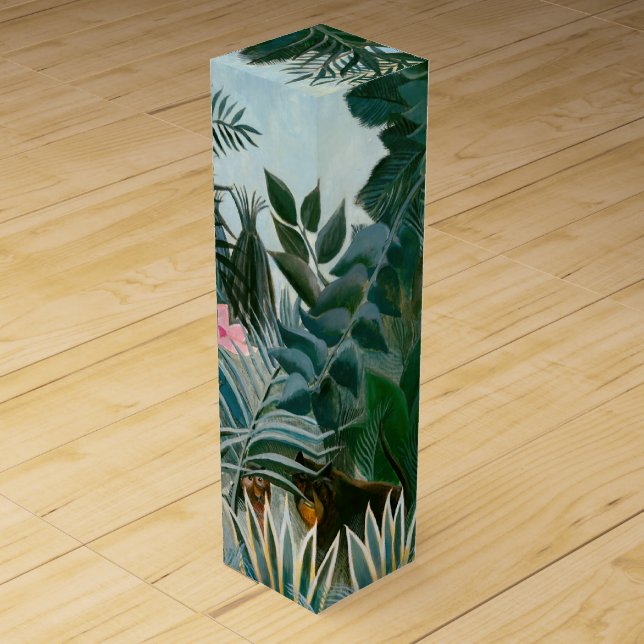 Henri Rousseau - The Equatorial Jungle Wine Box (Front)