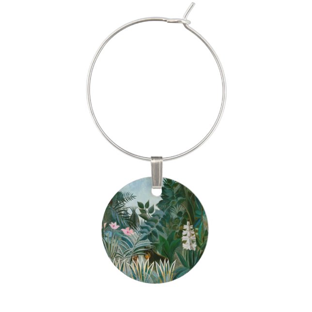 Henri Rousseau - The Equatorial Jungle Wine Charm (Front)