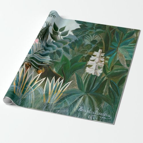 Henri Rousseau _ The Equatorial Jungle Wrapping Paper