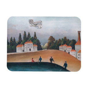 Henri Rousseau - The Fishermen and the Biplane Magnet