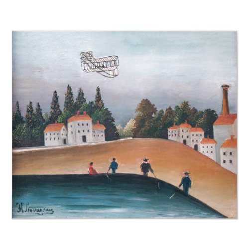 Henri Rousseau _ The Fishermen and the Biplane Photo Print