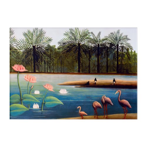 Henri Rousseau _ The Flamingoes Acrylic Print