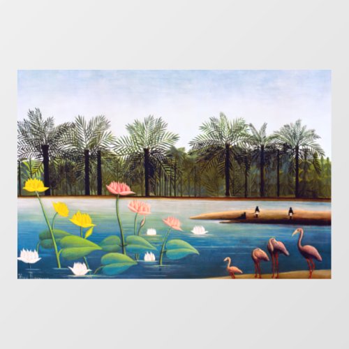 Henri Rousseau _ The Flamingoes Floor Decals