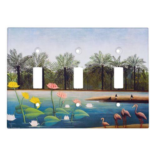 Henri Rousseau _ The Flamingoes Light Switch Cover