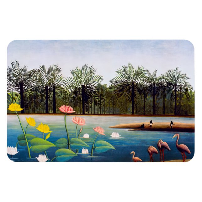 Henri Rousseau - The Flamingoes Magnet (Horizontal)