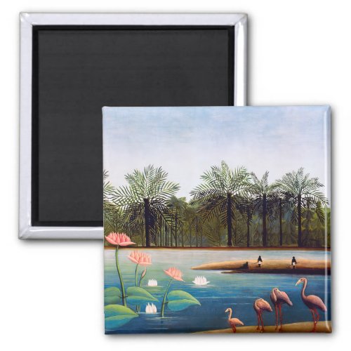 Henri Rousseau _ The Flamingoes Magnet