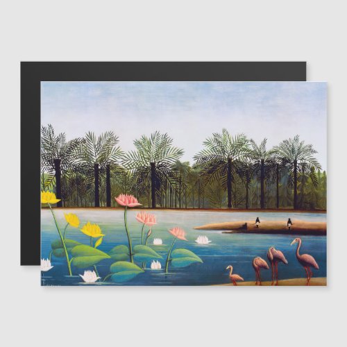 Henri Rousseau _ The Flamingoes Magnetic Card