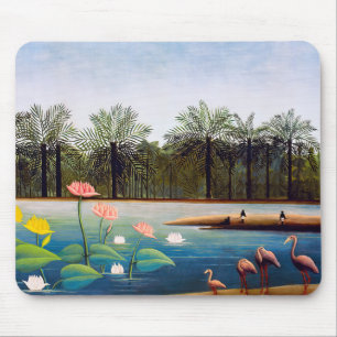 Henri Rousseau - The Flamingoes Mouse Pad